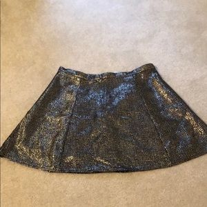 Black and gold skirt